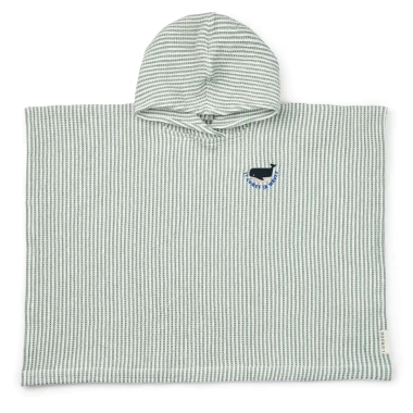 Poncho kąpielowe Paco Liewood Stripe Peppermint / Creme de la creme