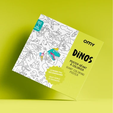Gigantyczna kolorowanka 100 x 70 DINOZAURY OMY