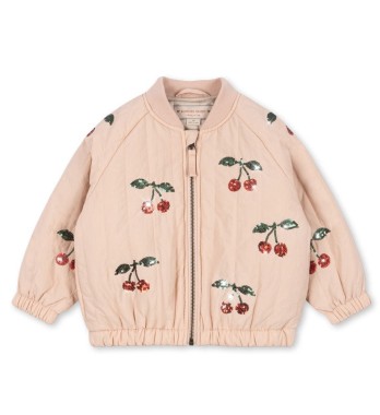 Kurtka bomberka JUNO Sequin BOMBER JACKET Cameo Rose