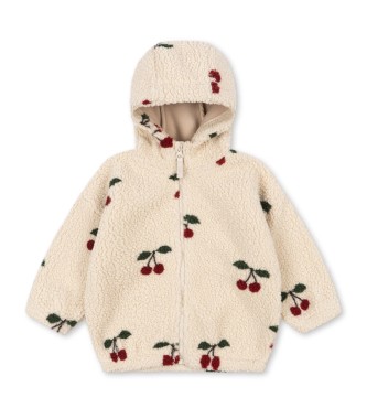 Kurtka pluszowa Jody Teddy Hoodie Ma Grande Cerise