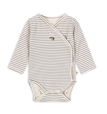 Kopertowe body z bawełny organicznej Konges Slojd Stripe Como