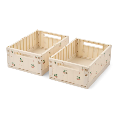 Składana skrzynka Weston Storage Box M - 2 szt Peach / Sea shell